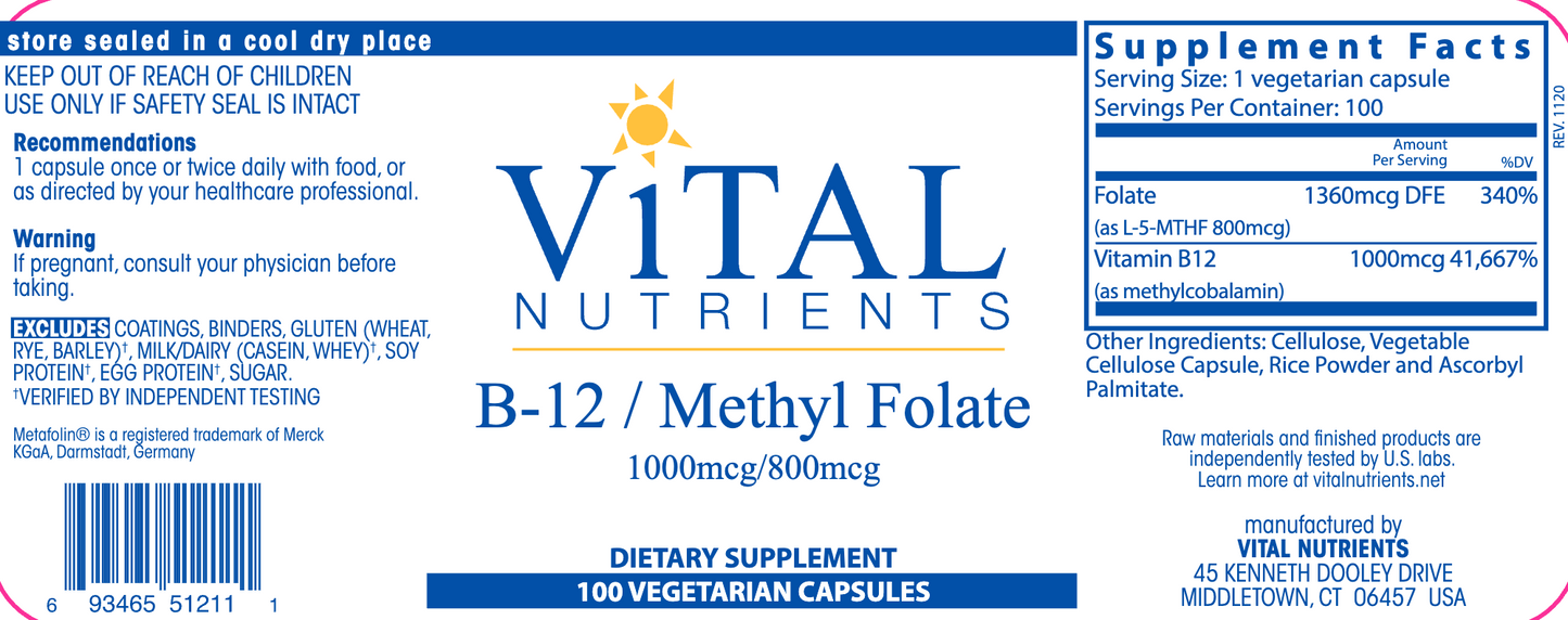 B12 / Methyl Folate
